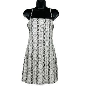 NEW! Style Rack LA Strappy Bodycon Dress Polyurethane Snake Print Mini - M